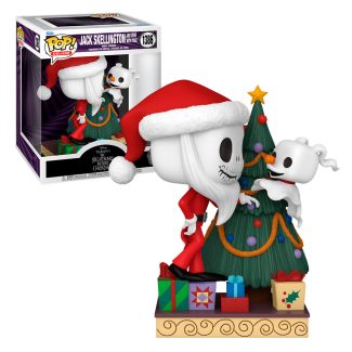 Funko Pop! Deluxe Jack y Zero con árbol de Navidad