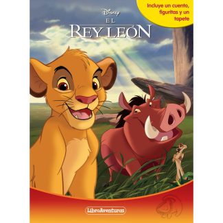 LibroAventuras El Rey León con figuras y tapete