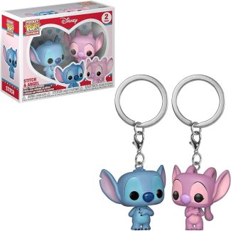 Set 2 llaveros Funko Pop! Stitch y Angel