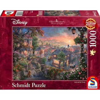 Puzzle La dama y el vagabundo | Thomas Kinkade | 1000 piezas