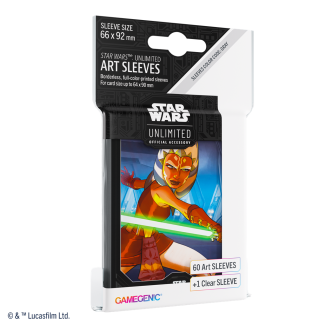 60 fundas + 1 para la carta de líder - Ahsoka | Star Wars: Unlimited