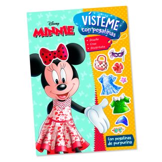Pásalo en grande con este libro de pegatinas reposicionables inspirado en el universo de Minnie y Daisy. ¡Cada una de ellas con su estilo de vestir único!