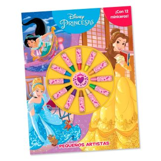 Diviértete usando tu imaginación y las doce miniceras incluidas en este libro para llenar de color a tus Princesas Disney favoritas.