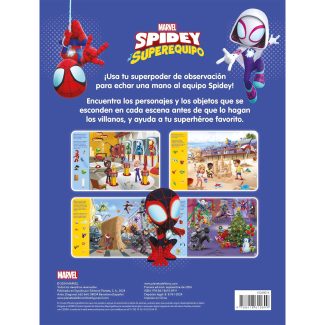 Encuentra los personajes y los objetos que se esconden en el laboratorio de Iron Man, la playa, el parque, las calles de Nueva York o la habitación de Peter Parker.
