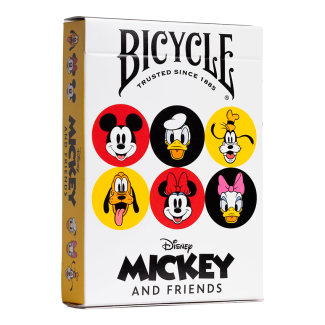 Versión especial de los naipes Bicycle. Una colaboración especial con Disney para su baraja de naipes Mickey Mouse & Friends.