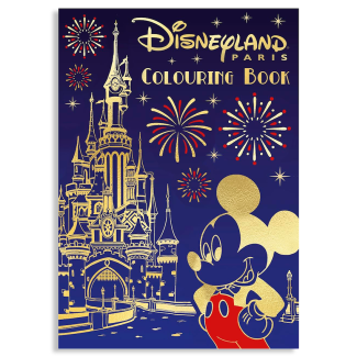 Un libro con licencia oficial de Disney que propone ilustraciones mágicas para colorear inspiradas en los parques de Disneyland París.