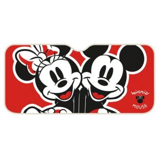 Protege tu coche de las altas temperaturas de la manera más original y mágica con este parasol delantero para el parabrisas con ilustración de los icónicos Mickey y Minnie Mouse.