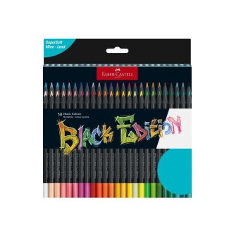 Set de 50 lápices de colores Faber Castell Black Edition