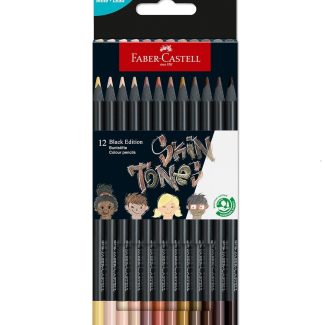 Set de 12 lápices de colores tonos piel